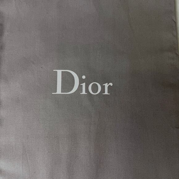 Authentic Dior Logo Dark Gray Drawstring Dust Bag Storage Travel 13”x8.5” - Picture 4 of 6